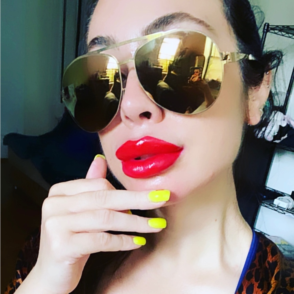 Mykita ultra light gold stainless still sunglasses